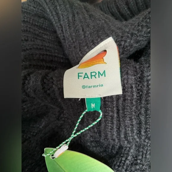 NWT FARM RIO cable-knit off shoulder sweater dress - Picture 10 of 15